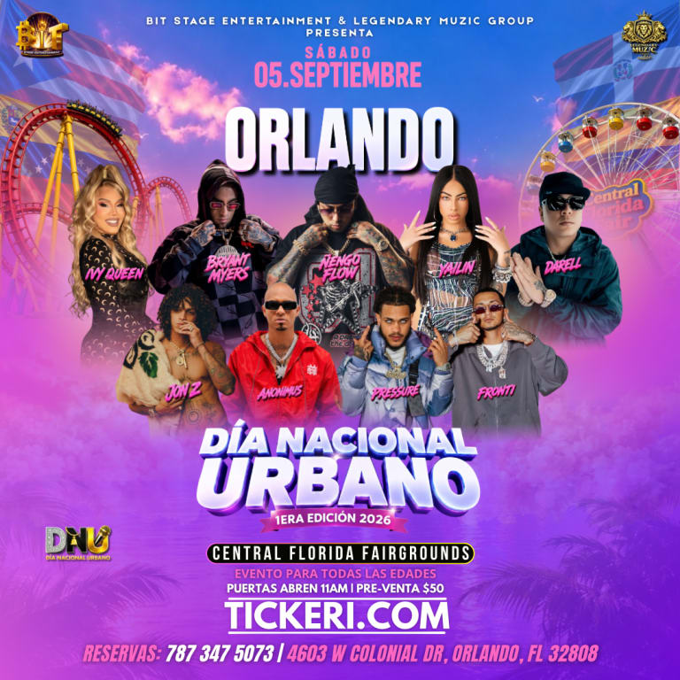 Event - Día Nacional Urbano Orlando 2026 - Orlando, Florida - September 5, 2026 | concert tickets