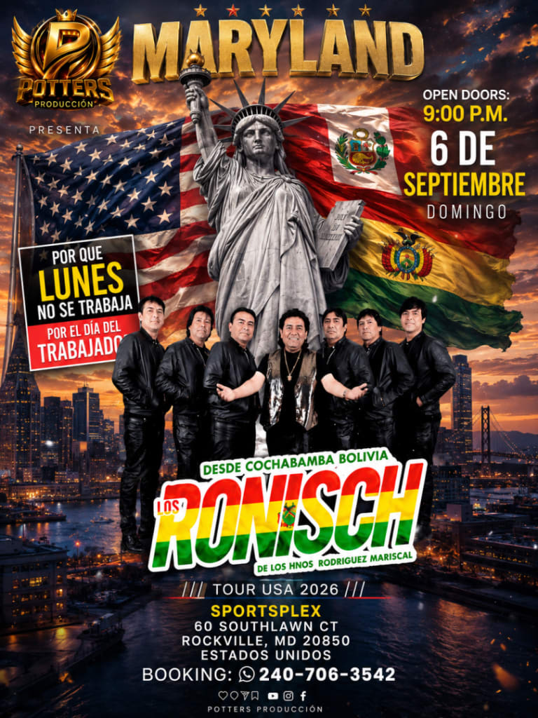 Event - Ronisch en maryland - Rockville, Maryland - September 6, 2026 | concert tickets