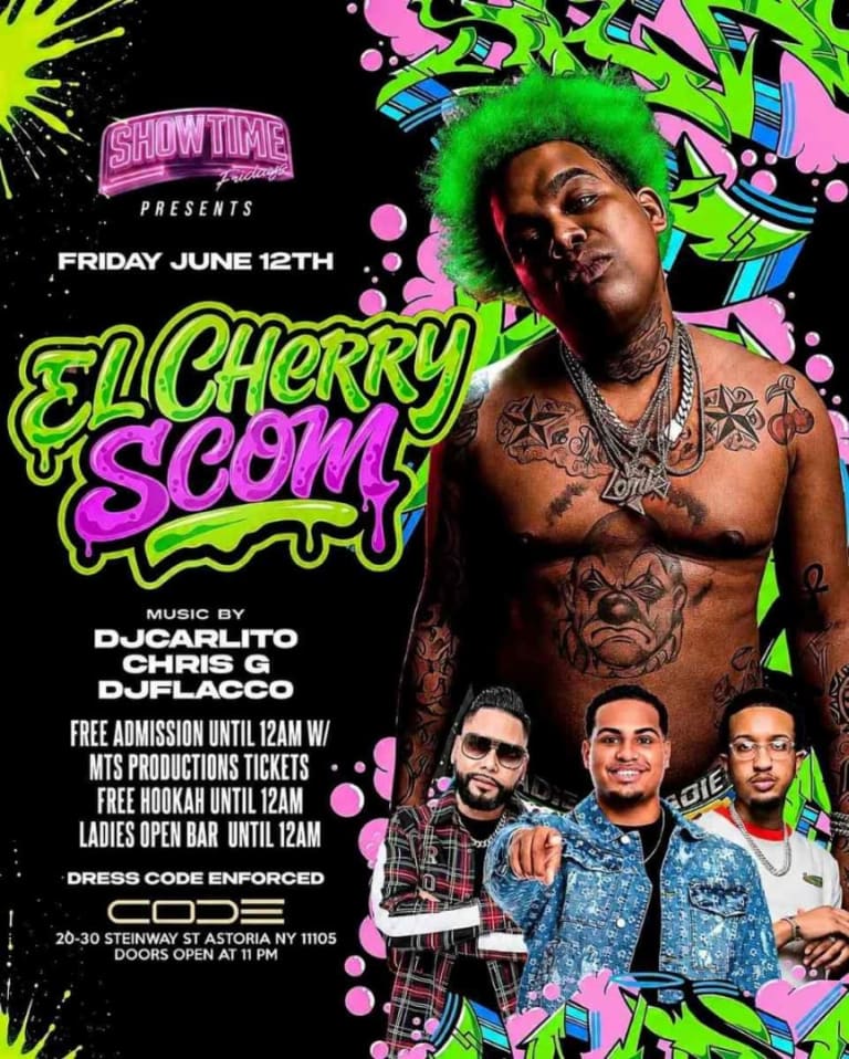 Event - El Cherry Scom Performing Live at CODE Astoria | Free Admission Tickets - Astoria, New York - June 12, 2026 | concert tickets
