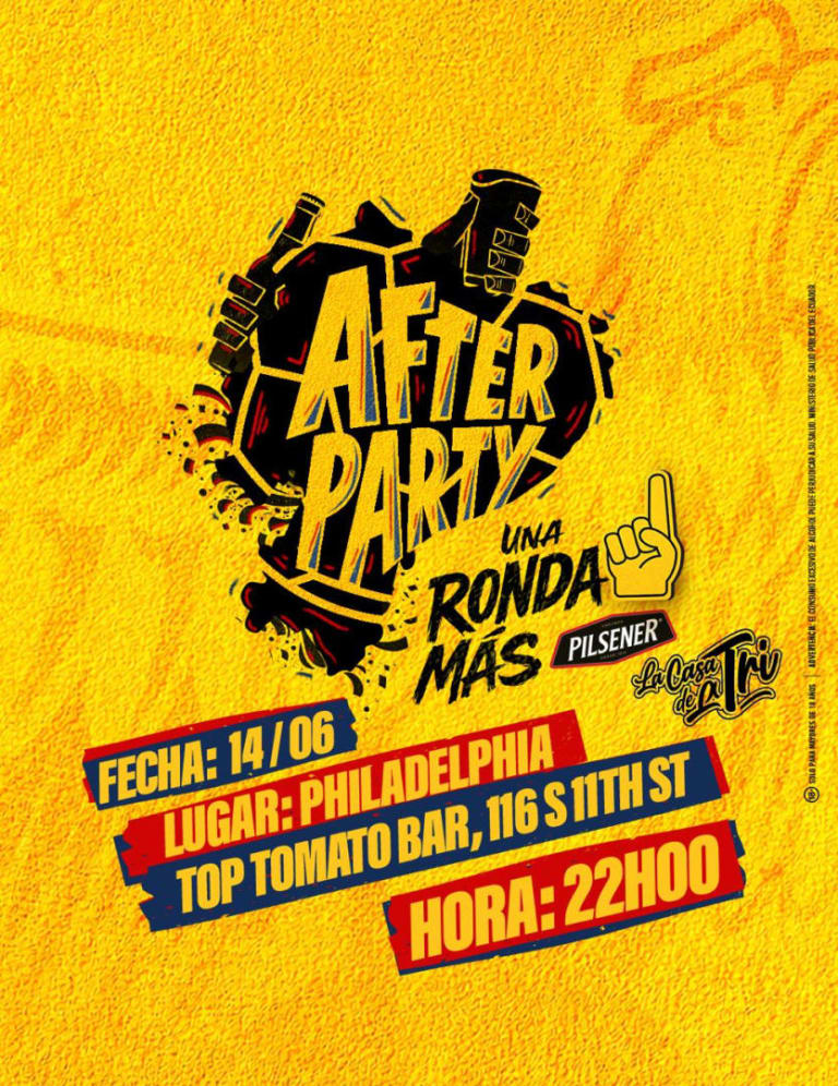 Event - PHILADELFIA After Party Pilsener x La Casa de La Tri - Philadelphia, PA - Sun, June 14, 2026} | concert tickets