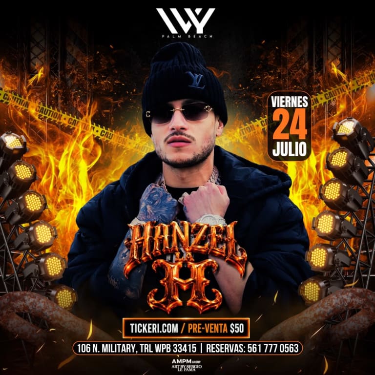 Event - HANZEL LA H en IVY PALM BEACH! - West Palm Beach, FL - Fri, July 24, 2026} | concert tickets