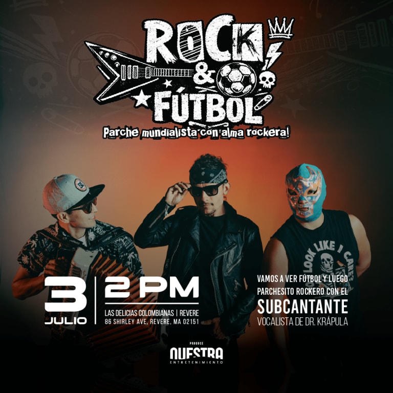 Event - Fútbol & Rock  - Revere, MA - Fri, July 3, 2026} | concert tickets