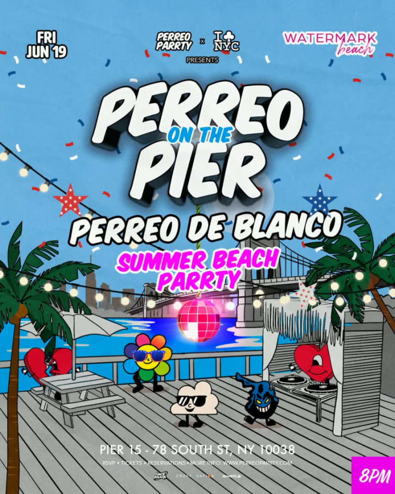 Event - All White Reggaeton - Perreo on the Pier NYC at @ WATERMARK Beach PIER 15 - New York, NY - Fri, June 19, 2026} | concert tickets