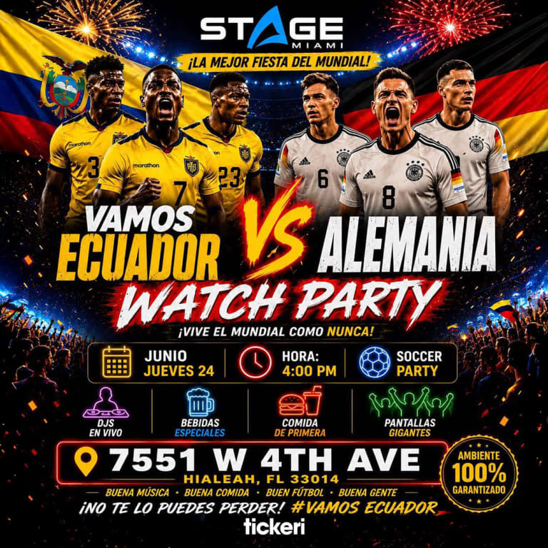 Event - Ecuador vs Alemania - Hialeah, Florida - June 24, 2026 | concert tickets