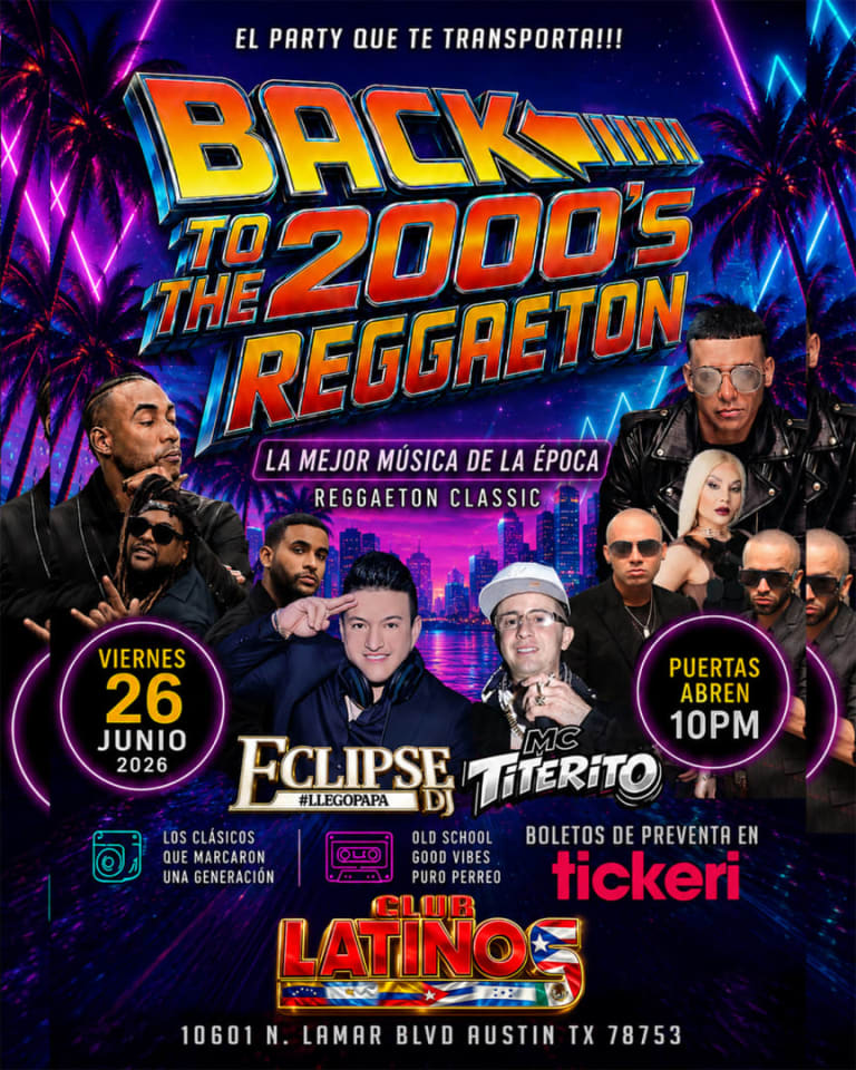 Event - Back To The 2000’s Reggaeton  - Austin, Texas - June 26, 2026 | concert tickets