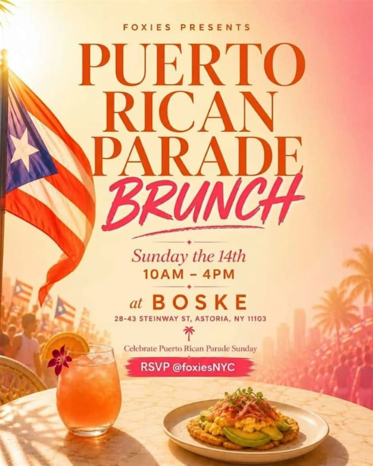 Event - Puerto Rican Parade Brunch at Boske Astoria | Puerto Rican Parade Sunday NY - Astoria, New York - June 14, 2026 | concert tickets