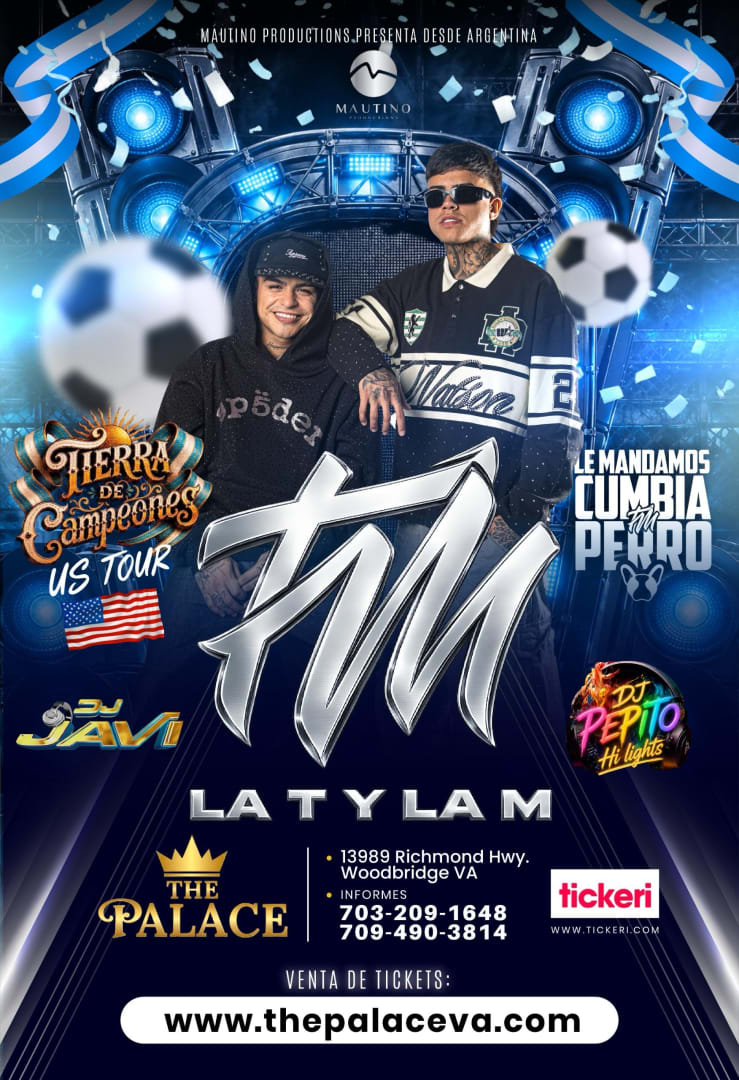 Event - FIEBRE DEL MUNDIAL LA T Y LA M EN VIRGINIA - Woodbridge, Virginia - June 26, 2026 | concert tickets