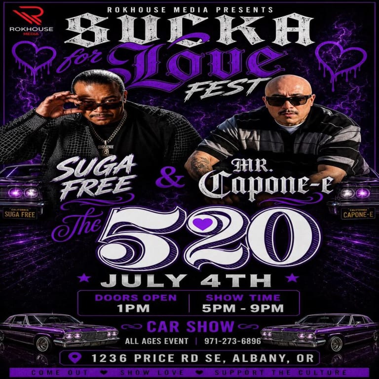 Event - Sugar Free & Mr Capone-e car show in Albany - Albany, Oregon - July 4, 2026 | concert tickets