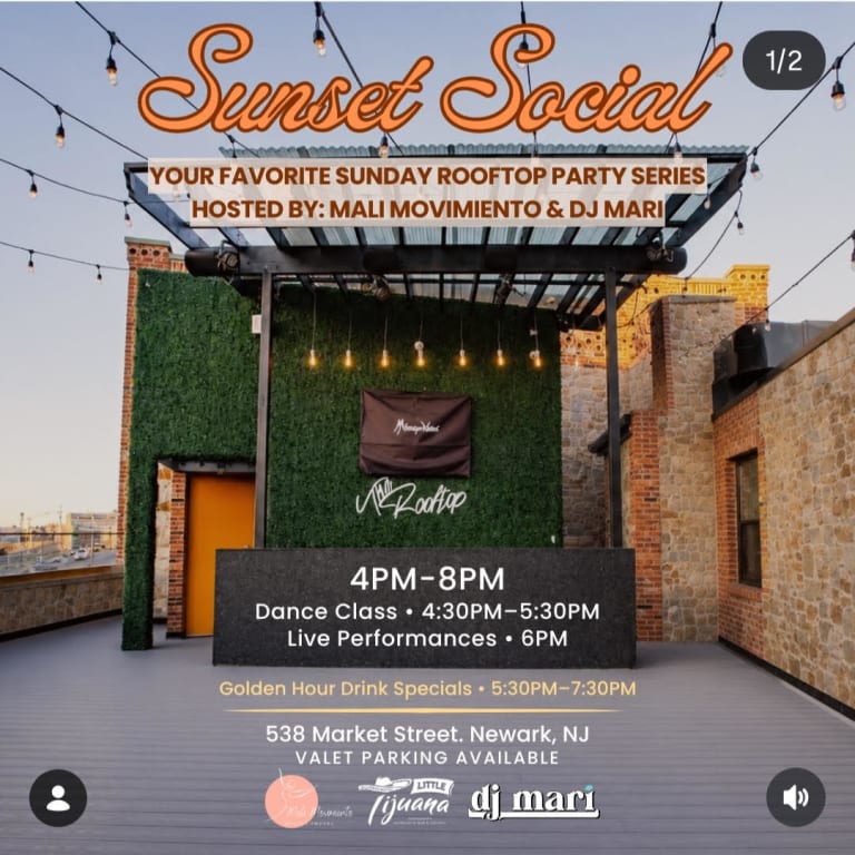 Event - SUNSET SOCIAL SUNDAY ROOFTOP SUMMER SERIES 4PM-8PM (SELECT DATES JUNE-SEPT) - Newark, New Jersey - June 28, 2026 | concert tickets