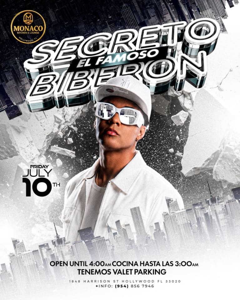 Event - EL SECRETO EL FAMOSO BIBERÓN EN MÓNACO KITCHEN & LOUNGE HOLLYWOOD FL - Hollywood, Florida - July 10, 2026 | concert tickets