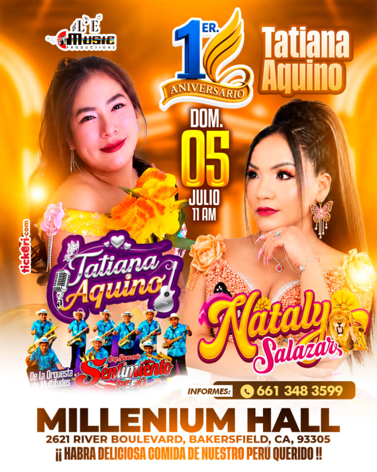 Event - NATALY SALAZAR en BAKERSFIELD - CA - Bakersfield, CA - Sun, July 5, 2026} | concert tickets