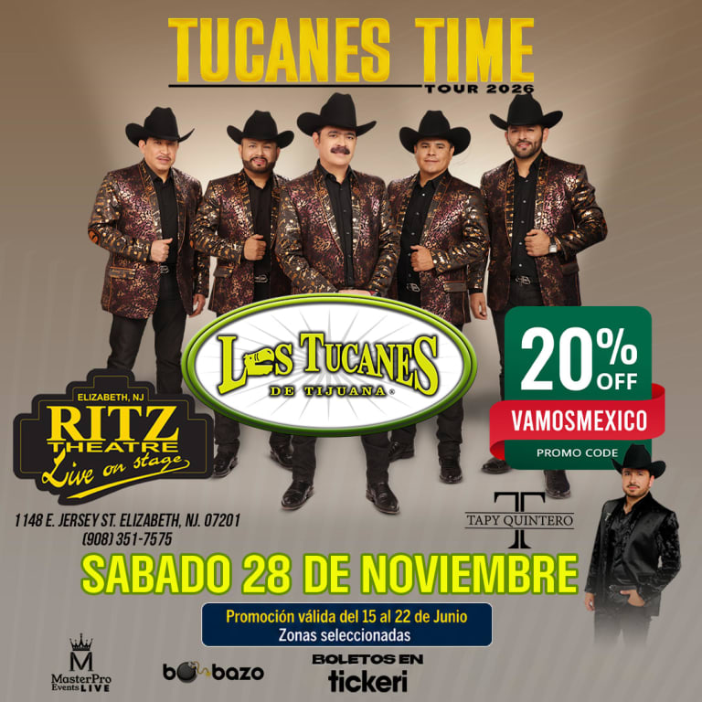 Event - Los Tucanes de Tijuana y Tapy Quintero en New Jersey - Elizabeth, NJ - Sat, November 28, 2026} | concert tickets