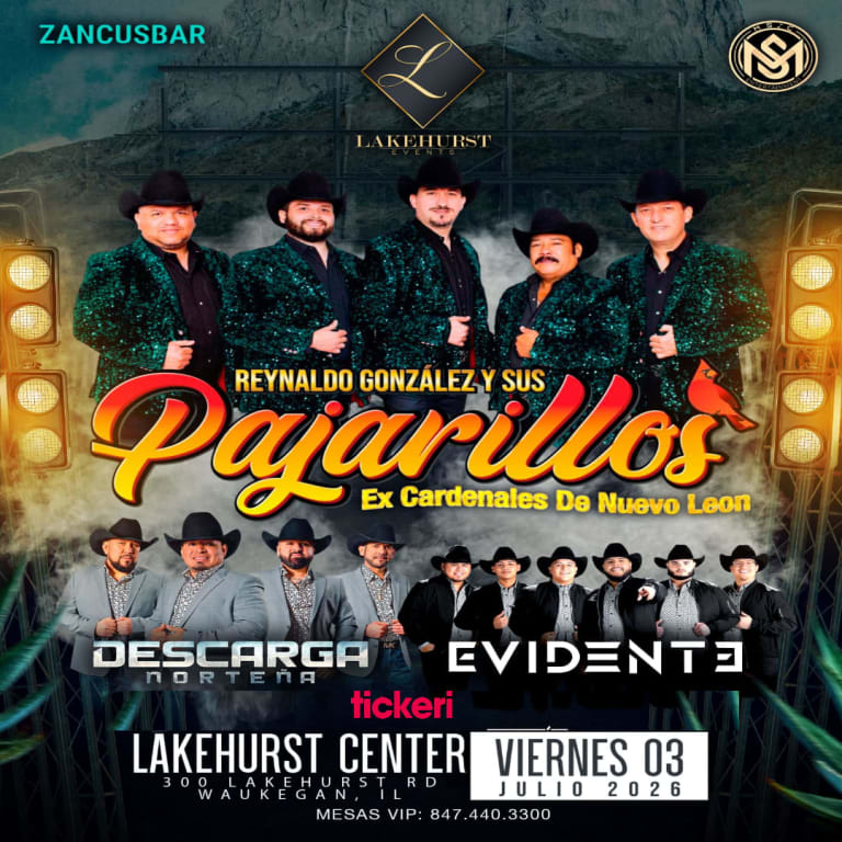 Event - Reynaldo Gonzalez y Sus Pajarillos y Mas - Waukegan, Illinois - July 3, 2026 | concert tickets