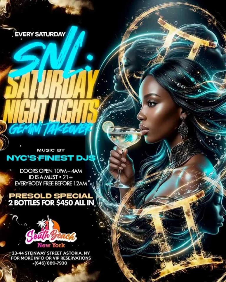 Event - SNL : Saturday Night Lights at South Beach Astoria – Gemini Takeover - Astoria, New York - June 20, 2026 | concert tickets