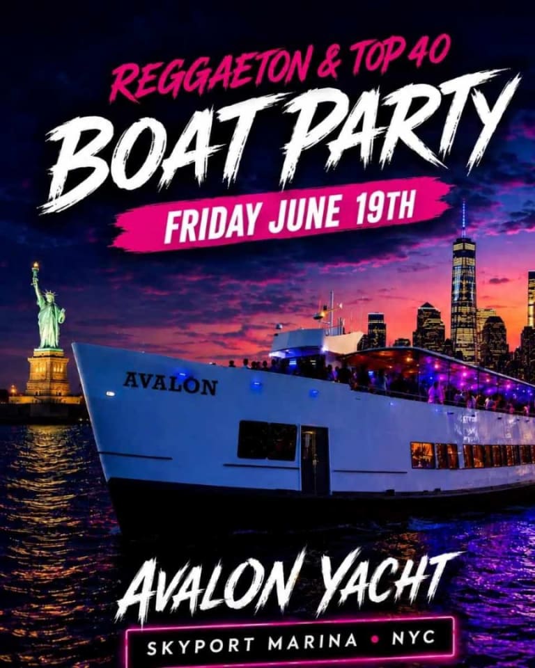 Event - Reggaeton Boat Party NYC | Avalon Yacht at Skyport Marina – June 19th - New York, New York - June 19, 2026 | concert tickets