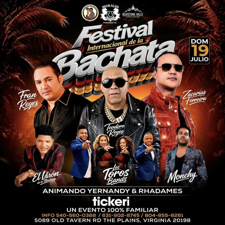 Event - Festival Internacional de La BACHATA  - The Plains, VA - dom, 19 de julio de 2026} | concert tickets