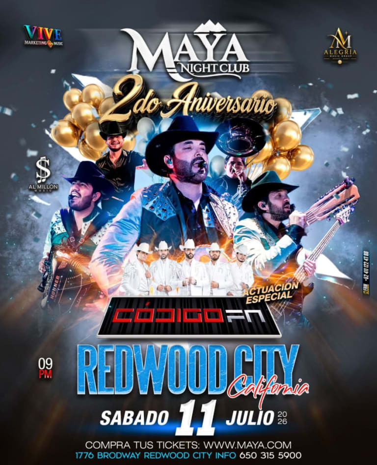 Event - Codigo FN en vivo - Redwood City, California - July 11, 2026 | concert tickets