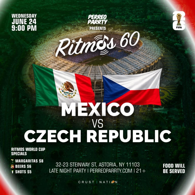 Event - FIFA WORLD CUP 2026 WATCH PARTY: MEXICO vs CZECH REPUBLIC at RITMOS 60 - Queens, New York - June 24, 2026 | concert tickets