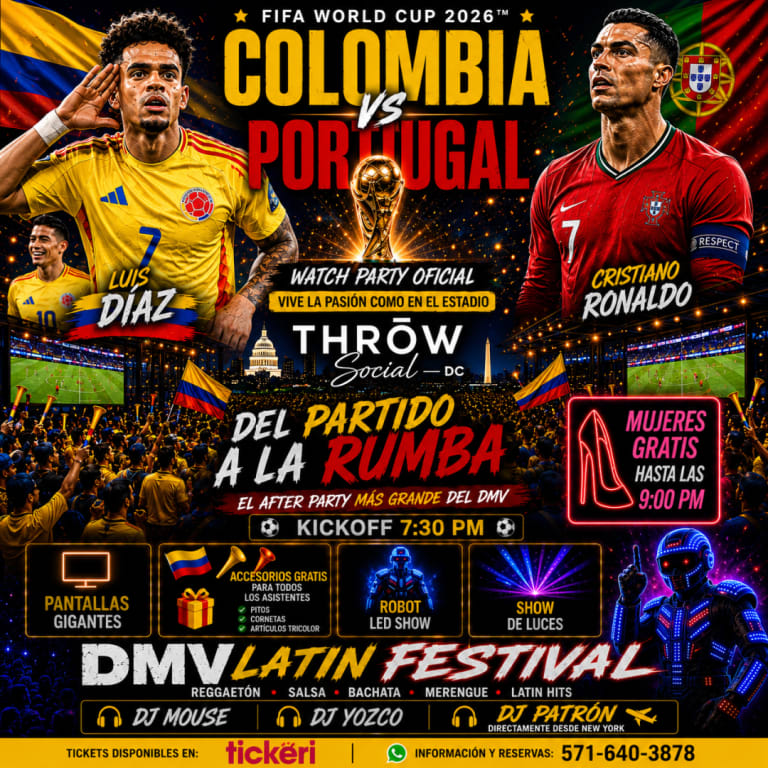 Event - Dmv Fest Latín - Colombia vs Portugal en DC - Washington, District of Columbia - June 27, 2026 | concert tickets