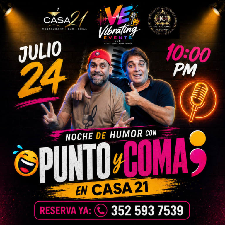 Event - Punto y Coma - Tampa, FL - vie, 24 de julio de 2026} | concert tickets