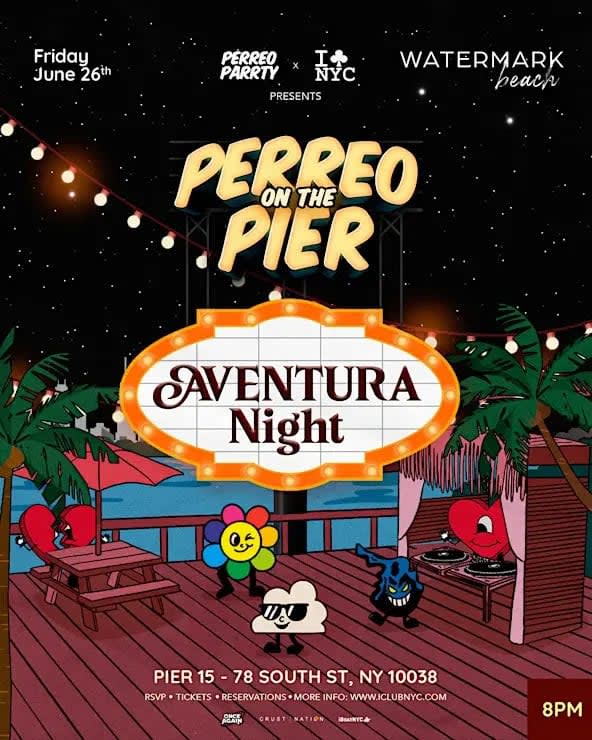 Event - Aventura Night - Bachata & Perreo Night at Watermark Beach - New York, New York - June 26, 2026 | concert tickets