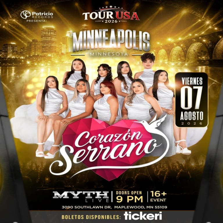 Event - Corazon Serrano en Minneapolis - Saint Paul, Minnesota - August 7, 2026 | concert tickets
