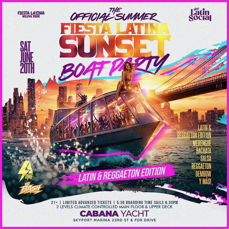 Event - Latin & Reggaeton Sunset Party Cruise At Cabana - New York, New York - June 20, 2026 | concert tickets