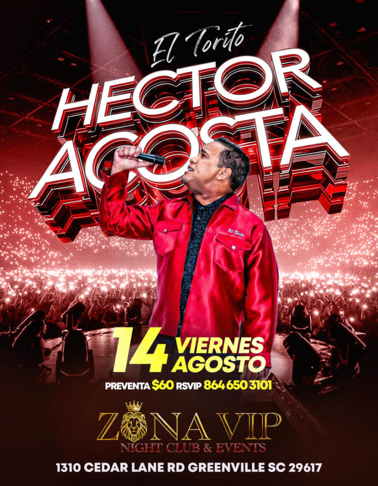 Event - EL TORITO HECTOR ACOSTA  - Greenville, South Carolina - August 14, 2026 | concert tickets