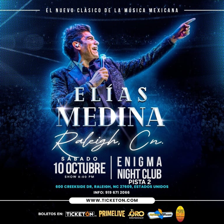 Event - ELIAS MEDINA  - Raleigh, North Carolina - October 10, 2026 | concert tickets