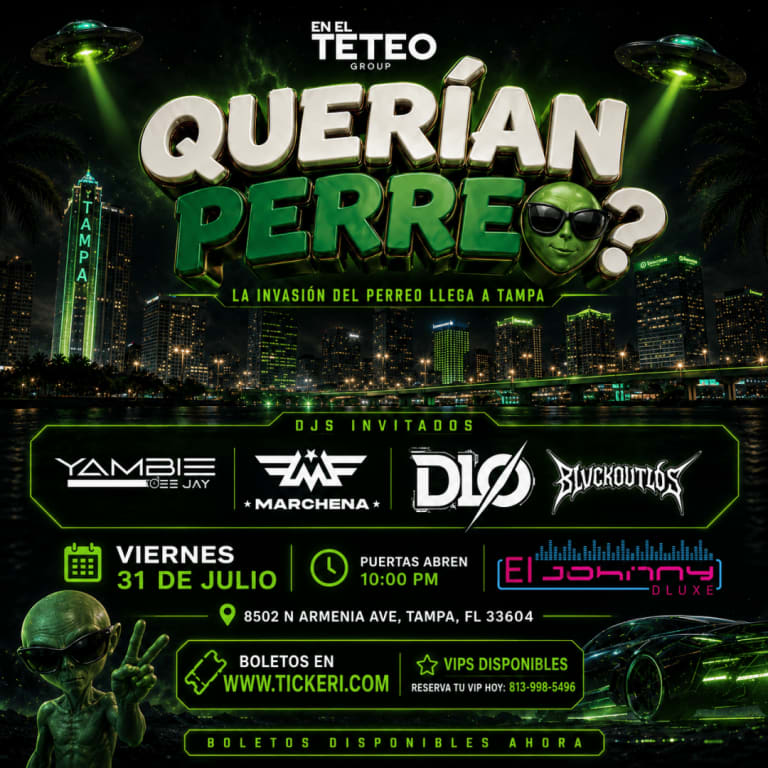 Event - 👽 QUERÍAN PERREO? | Tampa, FL | Viernes 31 de Julio | El Johnny 🛸 - Tampa, FL - vie, 31 de julio de 2026} | concert tickets