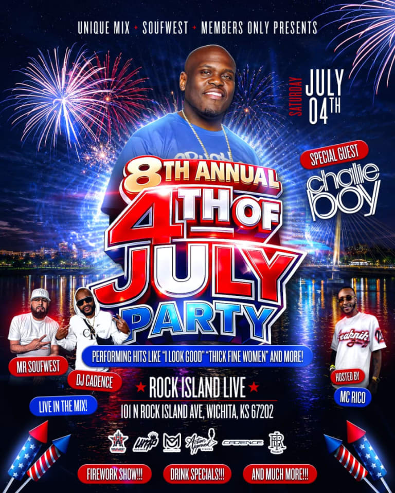 Event - JULY 4TH WITH CHALIE BOY - Wichita, KS - sáb, 4 de julio de 2026} | concert tickets