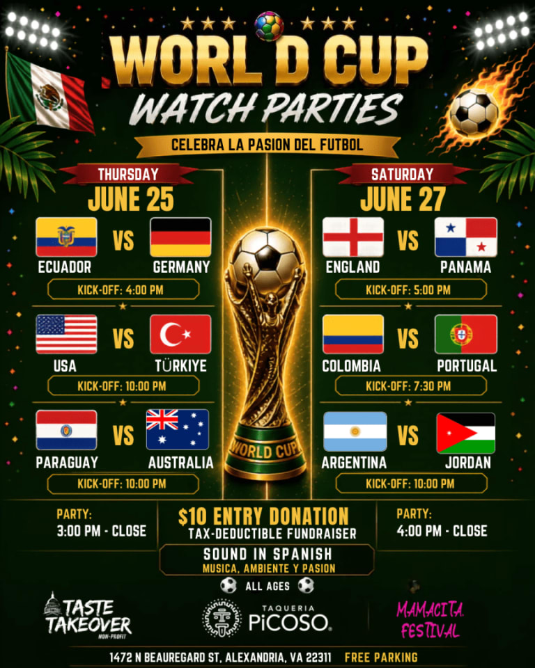 Event - FIEBRE MUNDIALISTA- Watch Party - Alexandria, Virginia - June 25, 2026 | concert tickets