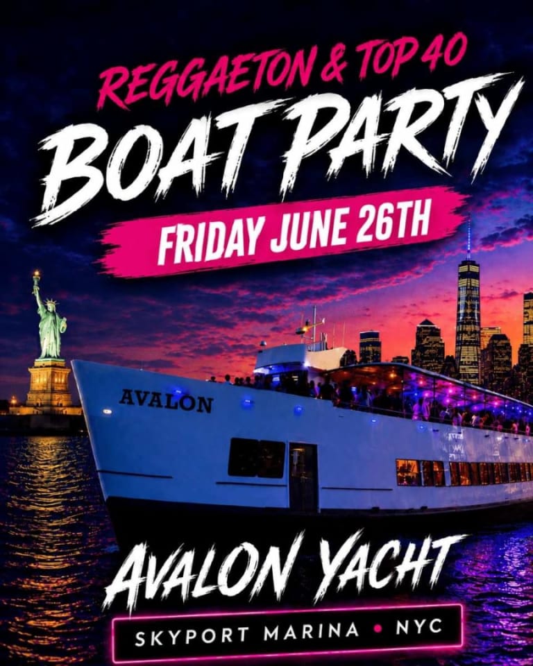 Event - Reggaeton Boat Party NYC | Avalon Yacht at Skyport Marina – June 26th - New York, New York - June 26, 2026 | concert tickets