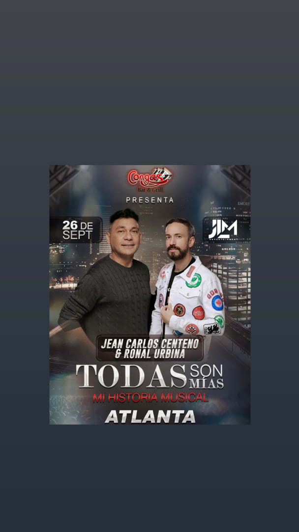 Event - Jean Carlos Centeno & Ronal Urbina - Duluth, GA - sáb, 26 de septiembre de 2026} | concert tickets