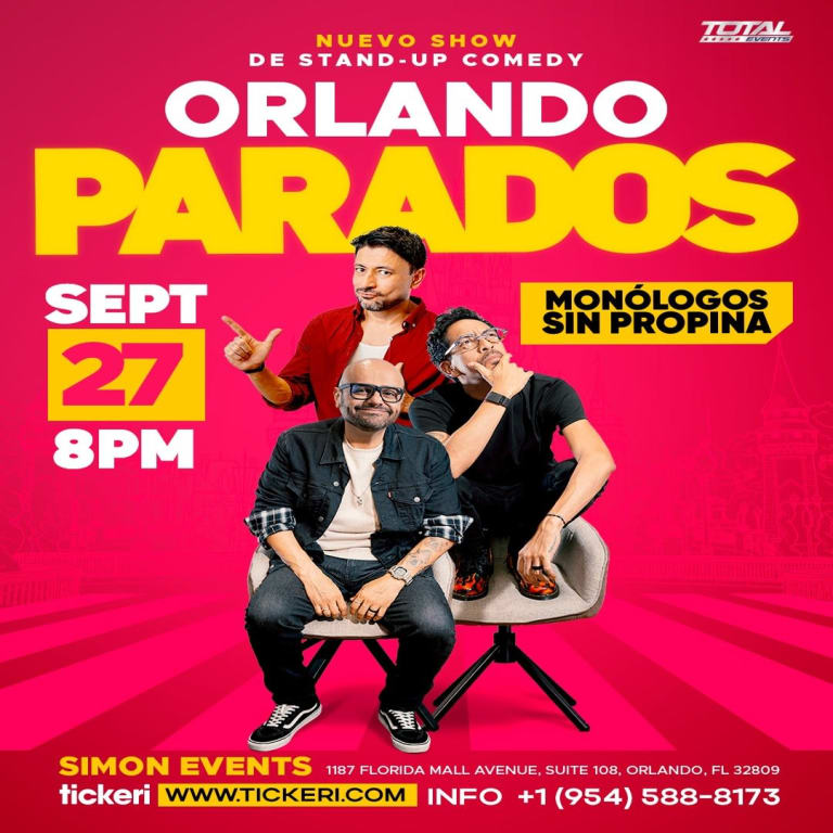 Event - Parados Monologos sin Propina en Orlando - Orlando, FL - Sun, September 27, 2026} | concert tickets