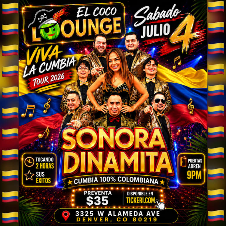 Event - LA SONORA DINAMITA EN CONCIERTO - Denver, CO - sáb, 4 de julio de 2026} | concert tickets