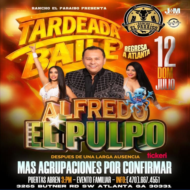 Event - Alfredo el Pulpo  - Atlanta, Georgia - July 12, 2026 | concert tickets