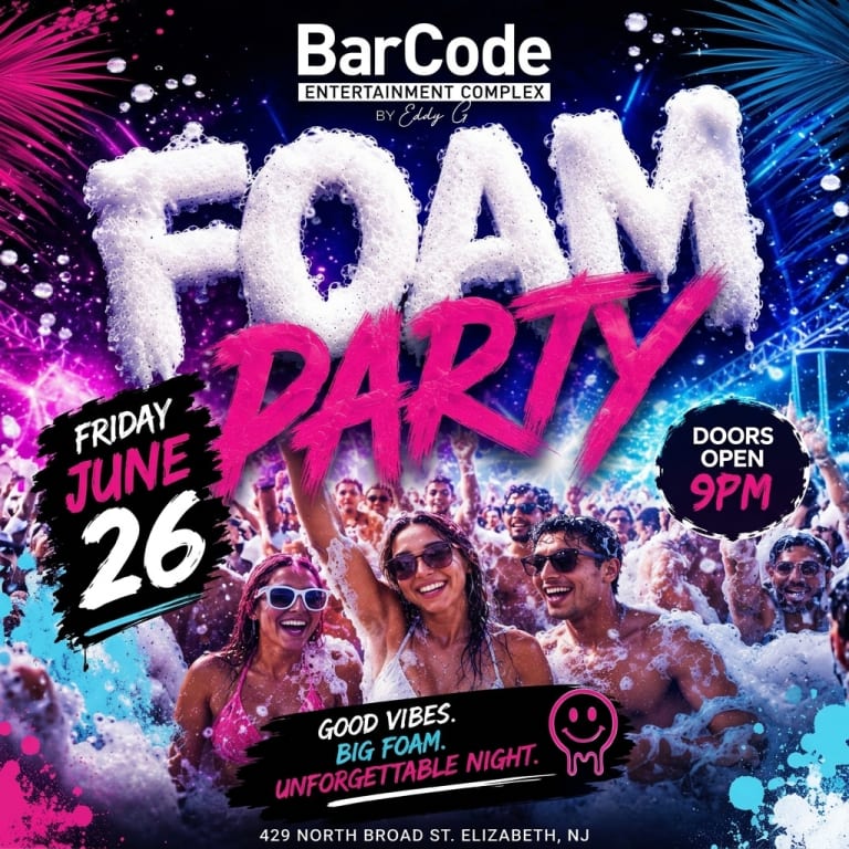 Event - FOAM Fridays 🫧🎉 - Elizabeth, New Jersey - June 26, 2026 | concert tickets