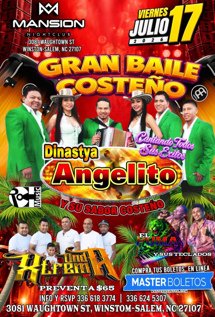 Event - GRAN BAILE COSTEÑO - Winston-Salem, North Carolina - July 17, 2026 | concert tickets