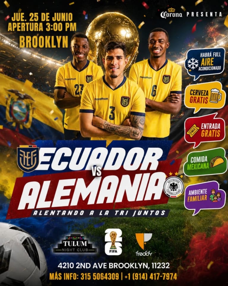 Event - Ecuador vs Alemania - Alentando a la Tri Juntos - Brooklyn, New York - June 25, 2026 | concert tickets
