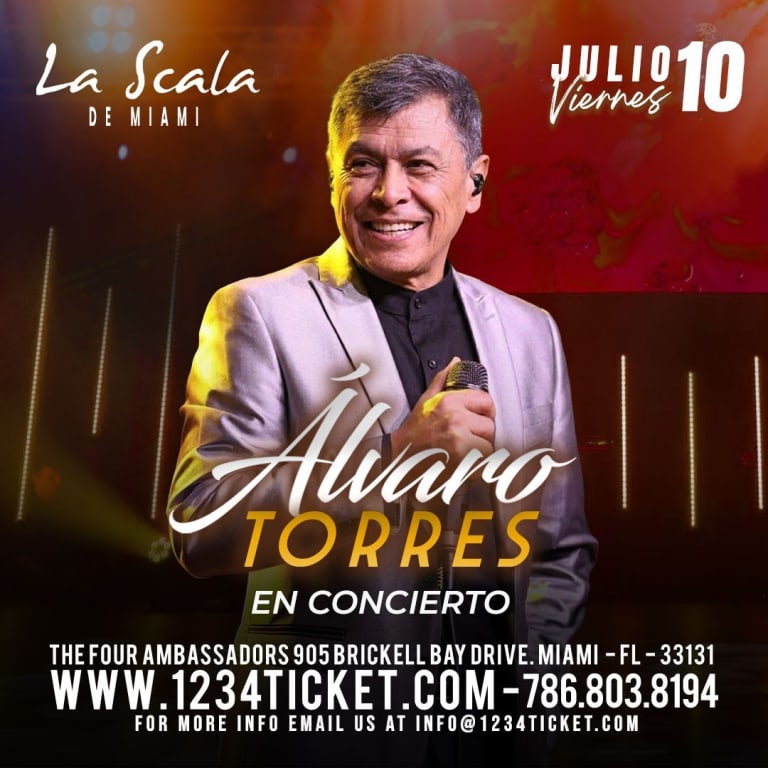 Event - Alvaro Torres en concierto - Miami, Florida - July 10, 2026 | concert tickets