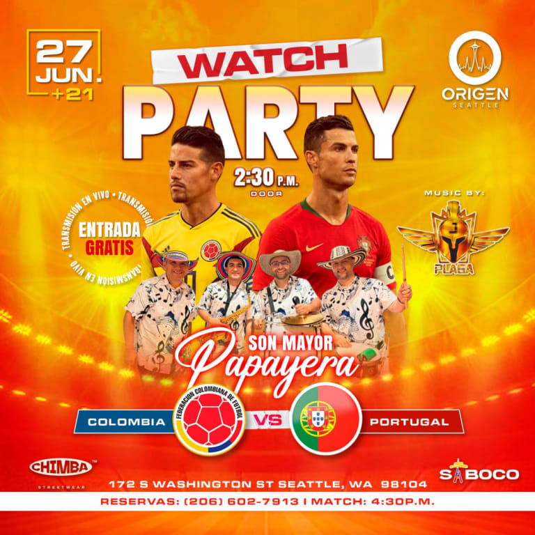 Event - Colombia vs Portugal Free World cup watchparty - Seattle, Washington - June 27, 2026 | concert tickets
