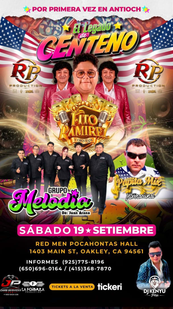 Event - Fito Ramirez & Grupo Melodía  - Oakley, California - September 19, 2026 | concert tickets