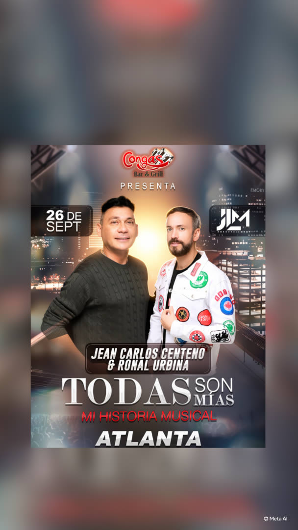 Event - Jean Carlos Centeno & Ronal Urbina - Duluth, GA - sáb, 26 de septiembre de 2026} | concert tickets