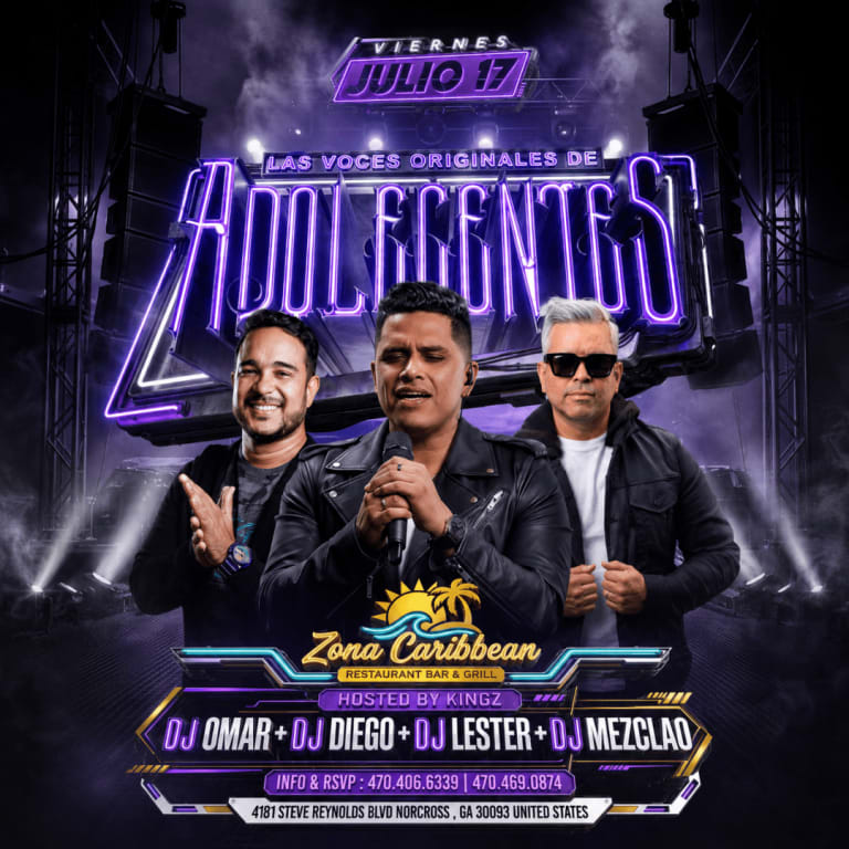 Event - LOS ADOLESCENTES "LAS VOCES ORIGINALES" EN ZONA CARIBBERAN 17 DE JULIO - 2026 - Norcross, Georgia - July 17, 2026 | concert tickets