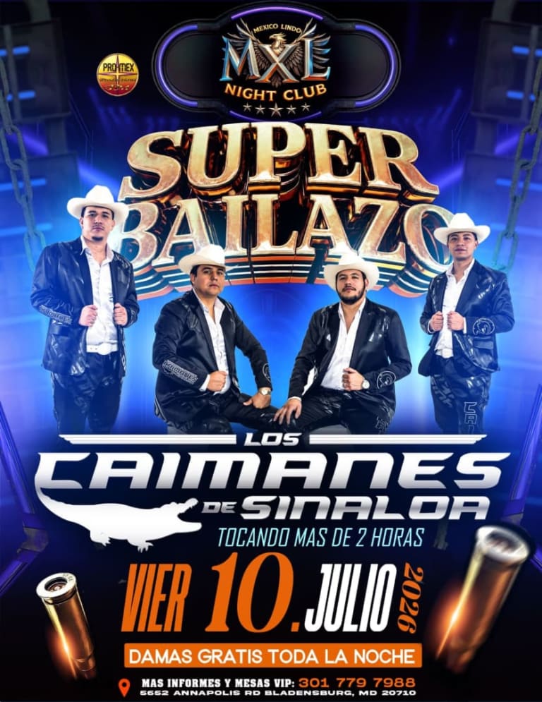 Event - LOS CAIMANES DE SINALOA - Bladensburg, Maryland - July 10, 2026 | concert tickets