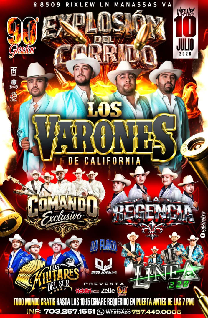 Event - EXPLOSION DEL CORRIDO - Manassas, Virginia - July 10, 2026 | concert tickets
