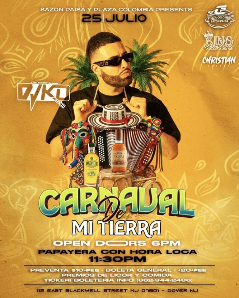 Event - Carnaval de mi tierra  - Dover, New Jersey - July 25, 2026 | concert tickets