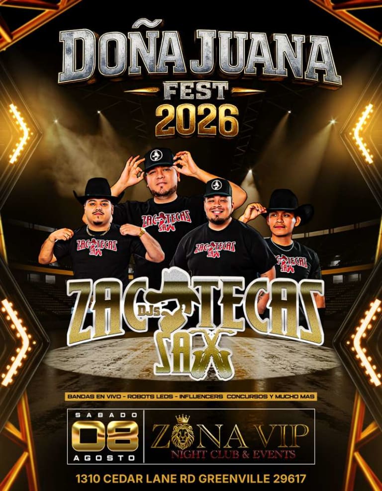 Event - DOÑA JUANA FEST  - Greenville, South Carolina - August 8, 2026 | concert tickets
