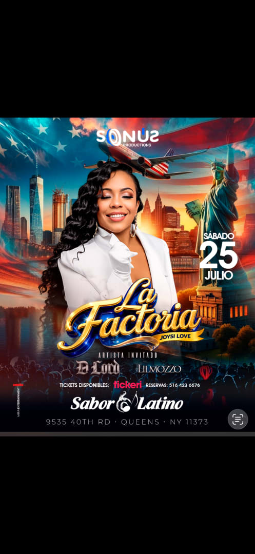 Event - La Factoria Joysi Love en vivo en Queens - SP - Queens, NY - sáb, 25 de julio de 2026} | concert tickets